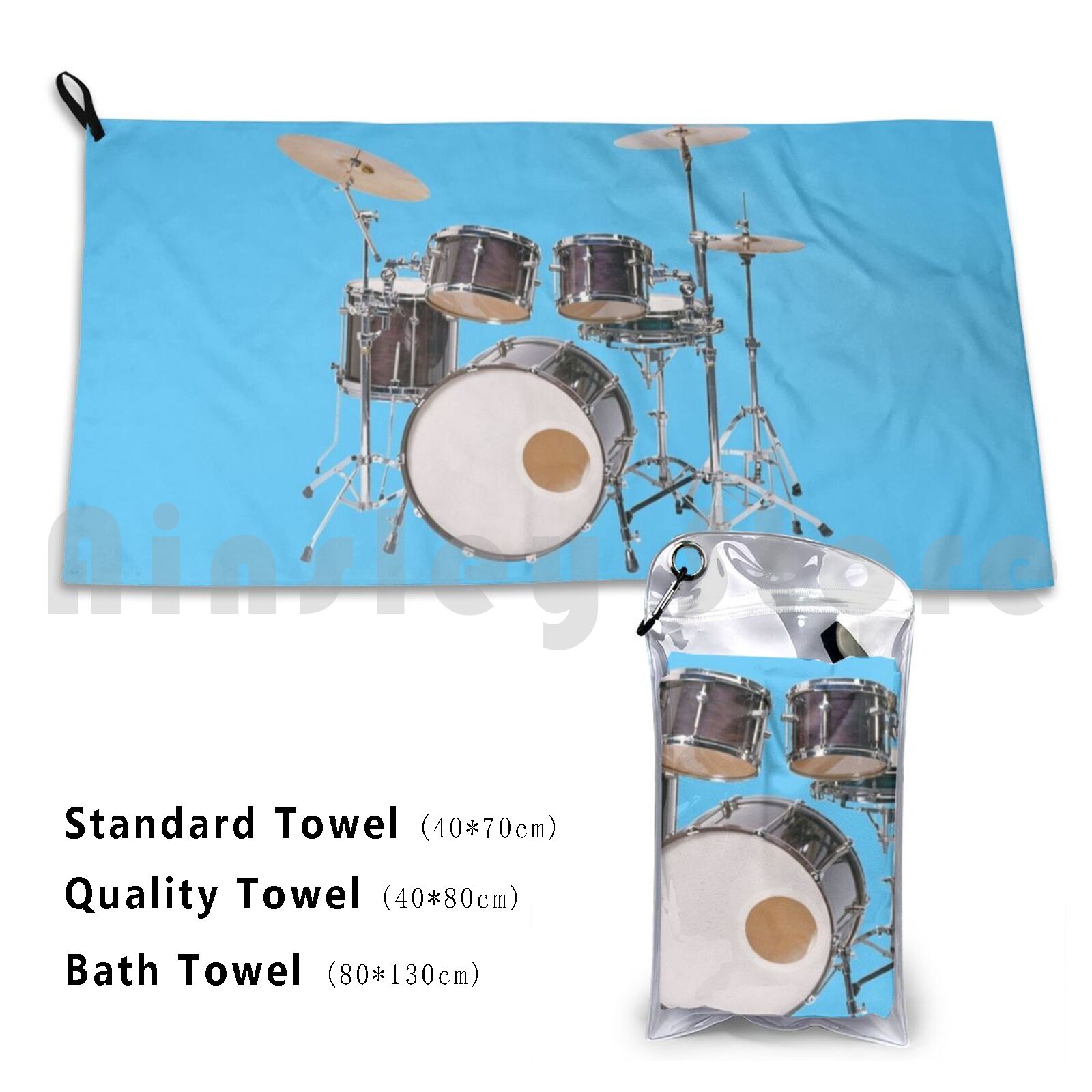 Musical Instrument Images - Tambor Ilustración Toalla de baño Cojín
