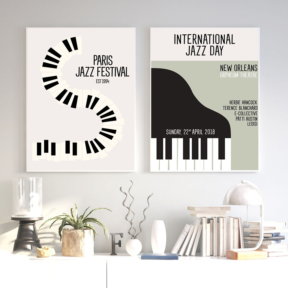 Picture Of Musical Instrument - Galería Vintage lienzo pintura póster imágenes