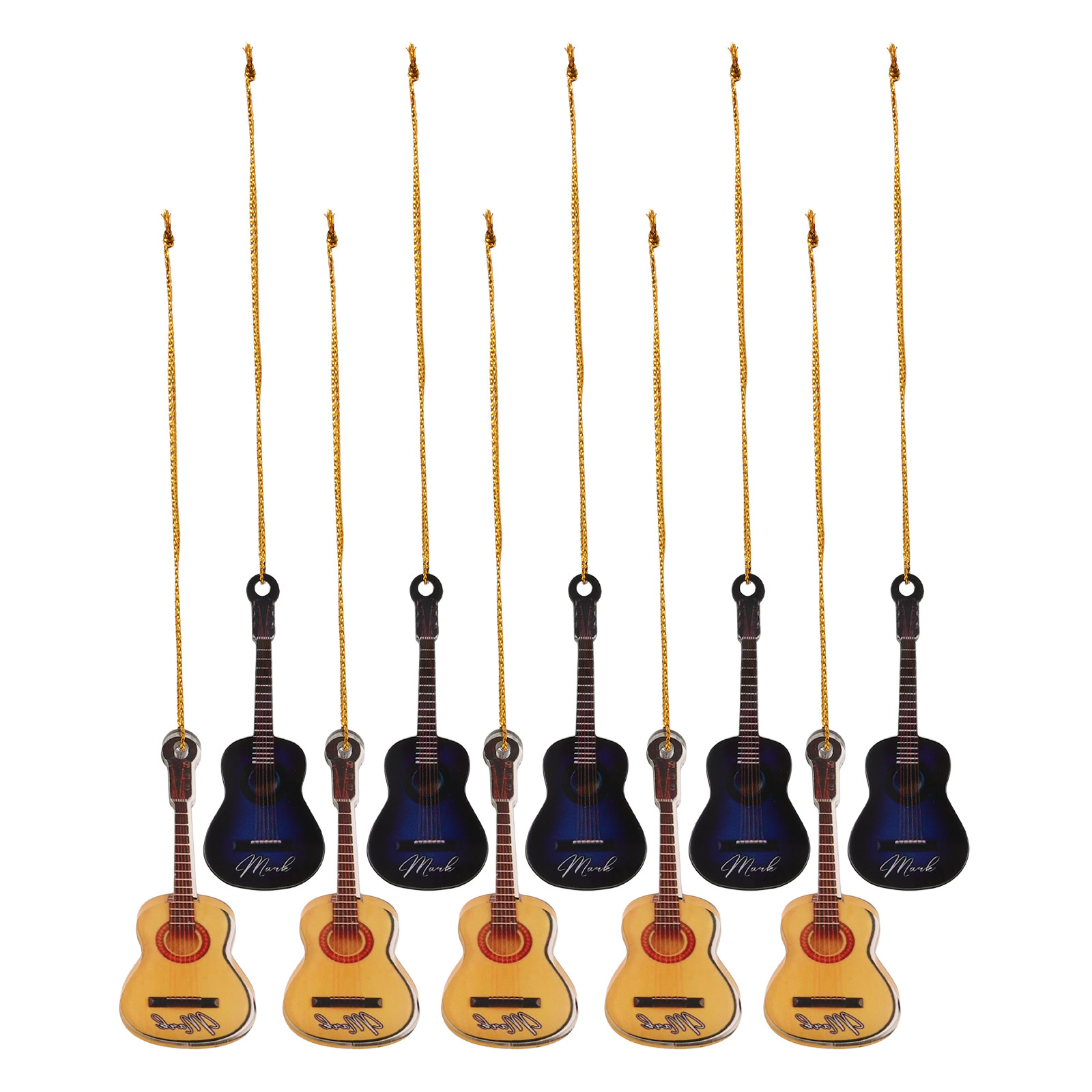 Musical Instrument Xmas Ornaments - 10 Piezas de Mini Instrumentos de