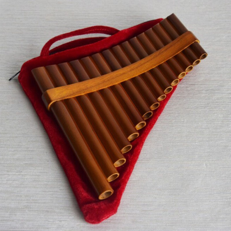Musical Instrument I Play - Flauta de bambú de 15 tubos,