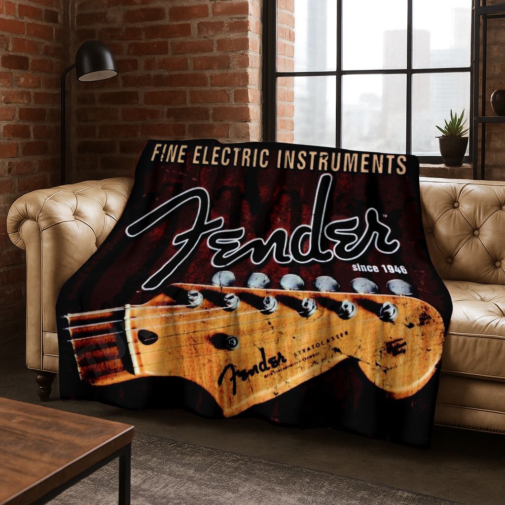 Musical Instrument Logo - Manta de Franela con Logotipo de