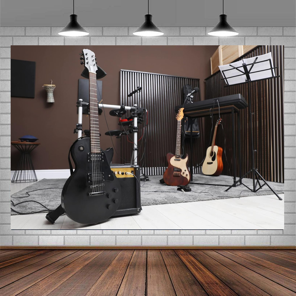 Musical Instrument Images - Fondo de fotografía de guitarra musical