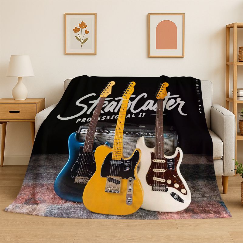 Manta de Franela Suave con Log - Musical Instrument Logo reseña y precio