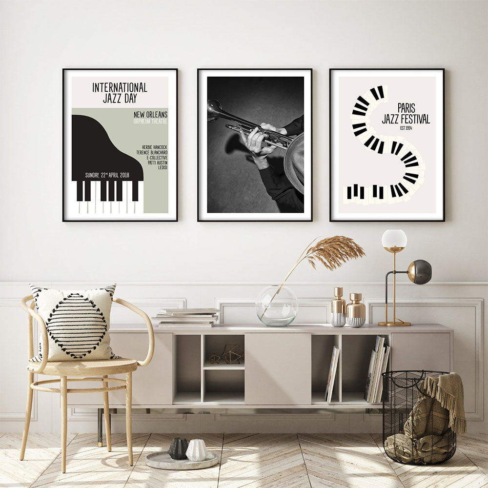 Galería Vintage lienzo pintura - Picture Of Musical Instrument reseña y precio
