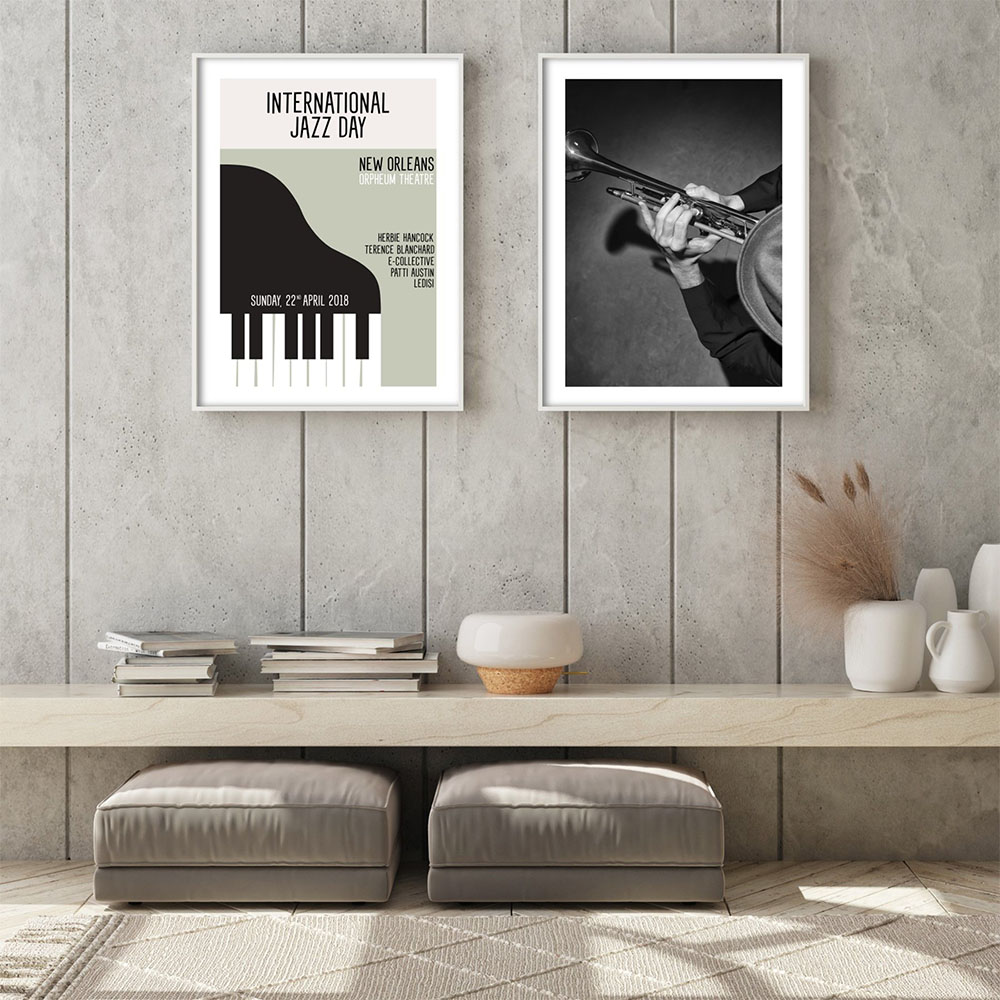 Galería Vintage lienzo pintura - Picture Of Musical Instrument reseña y precio