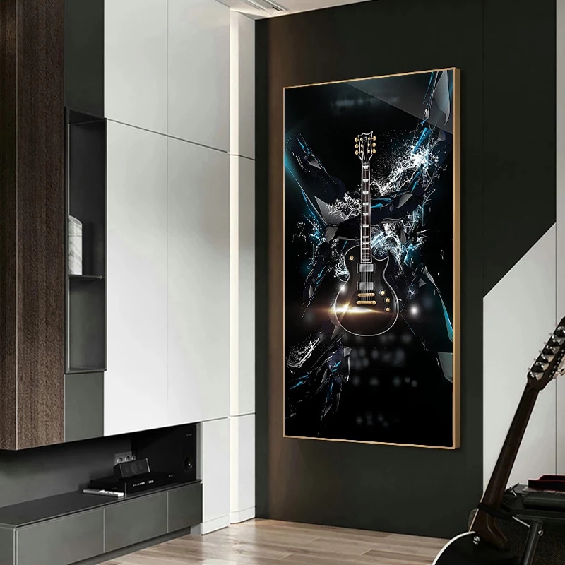 Pósteres artísticos de guitarr - Picture Of Musical Instrument reseña y precio