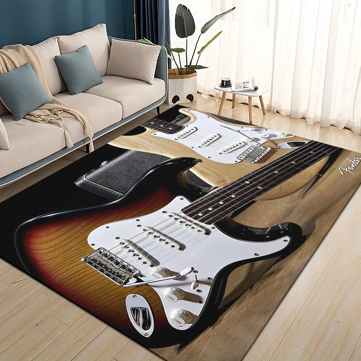 Alfombra Retro 3D con logo de  - Musical Instrument Logo reseña y precio