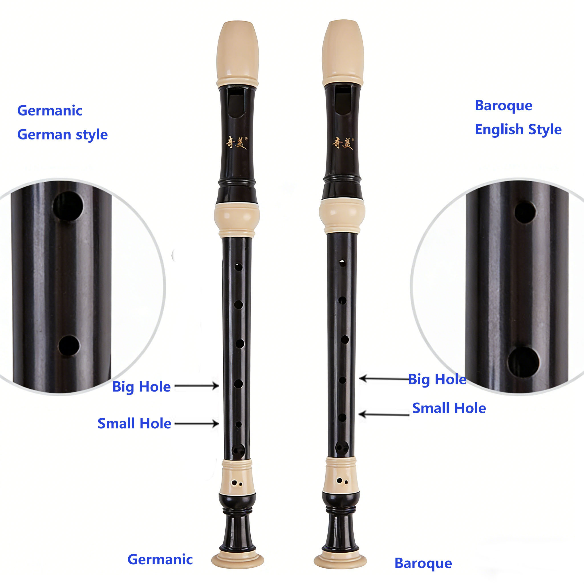 Flauta de Bisel Alto de 8 Orif - Recorder Baroque Style reseña y precio