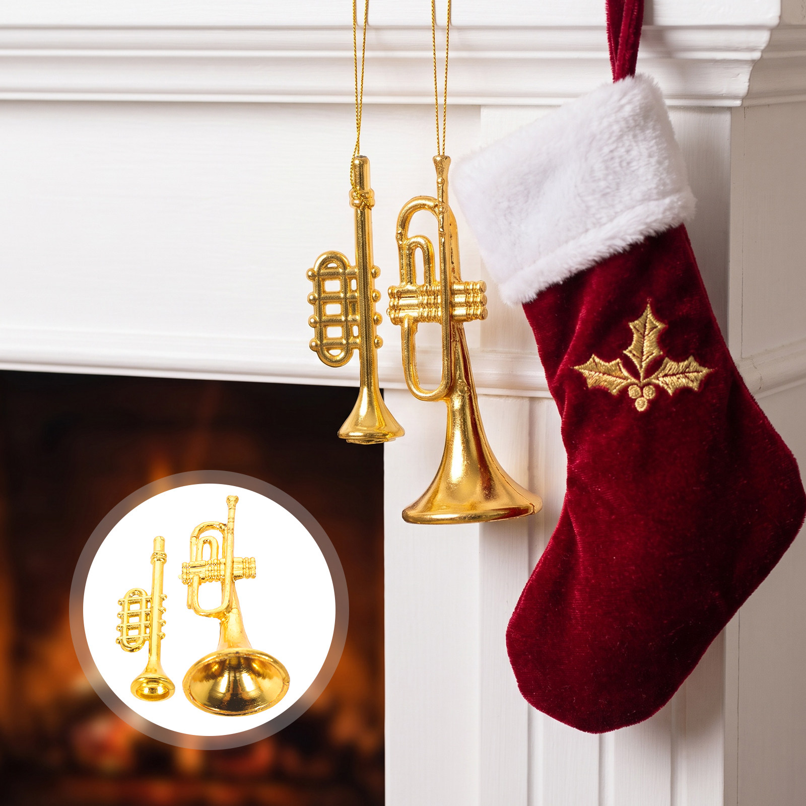 20 Piezas de Adornos Musicales - Musical Instrument Xmas Ornaments reseña y precio