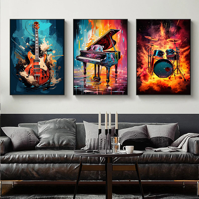 Arte colorido abstracto, instr - Musical Instrument Images reseña y precio