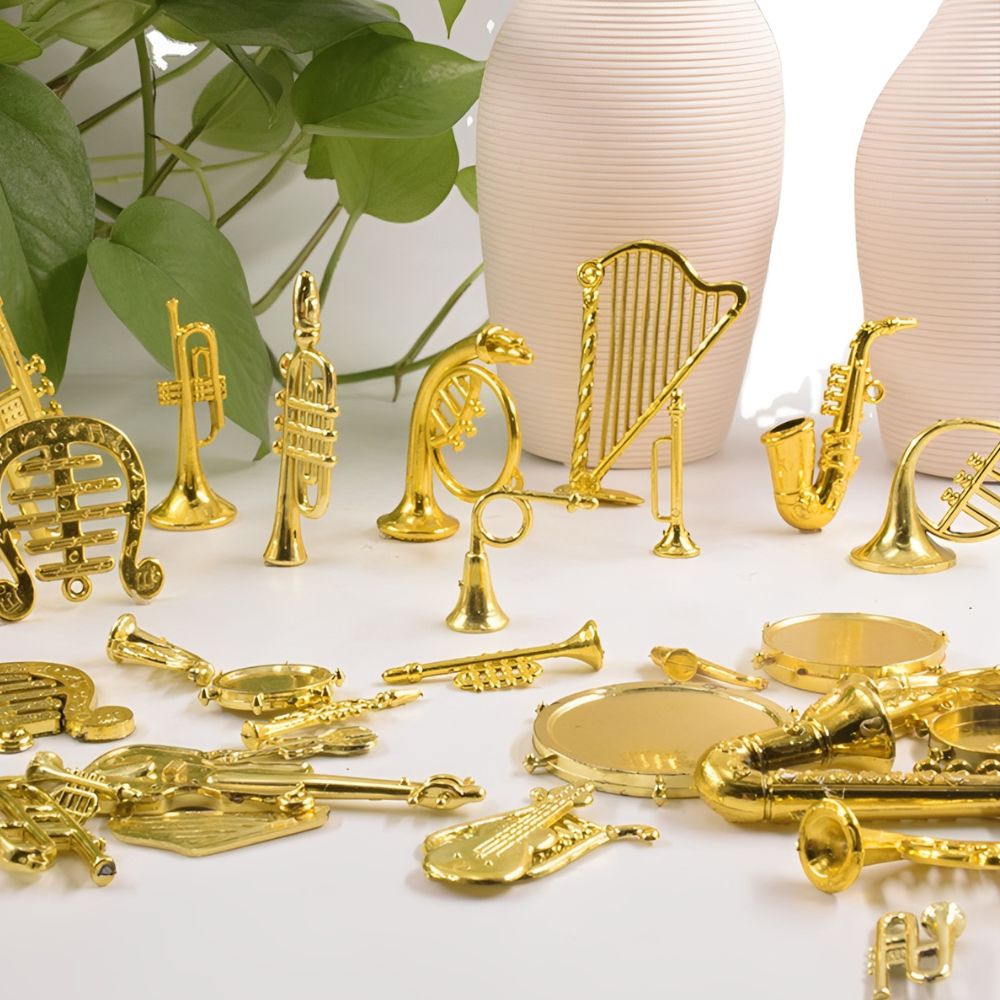 6/10 piezas de colgantes de me - Musical Instrument Xmas Ornaments reseña y precio