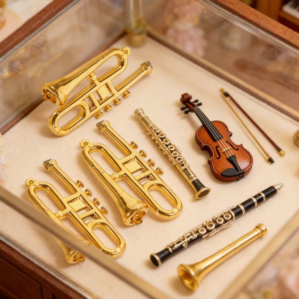 6/10 piezas de colgantes de me - Musical Instrument Xmas Ornaments reseña y precio
