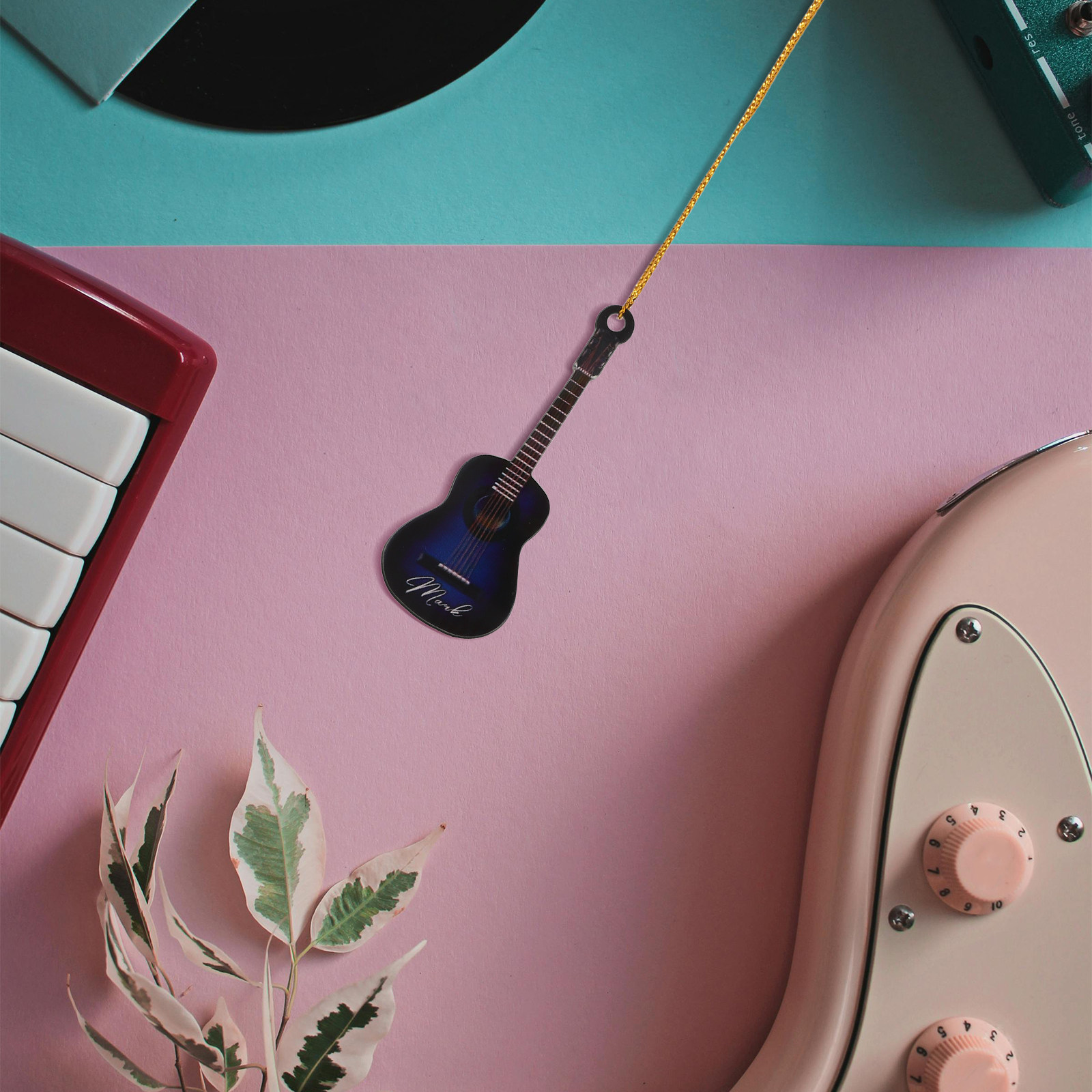 10 Piezas de Guitarras Miniatu - Musical Instrument Xmas Ornaments reseña y precio