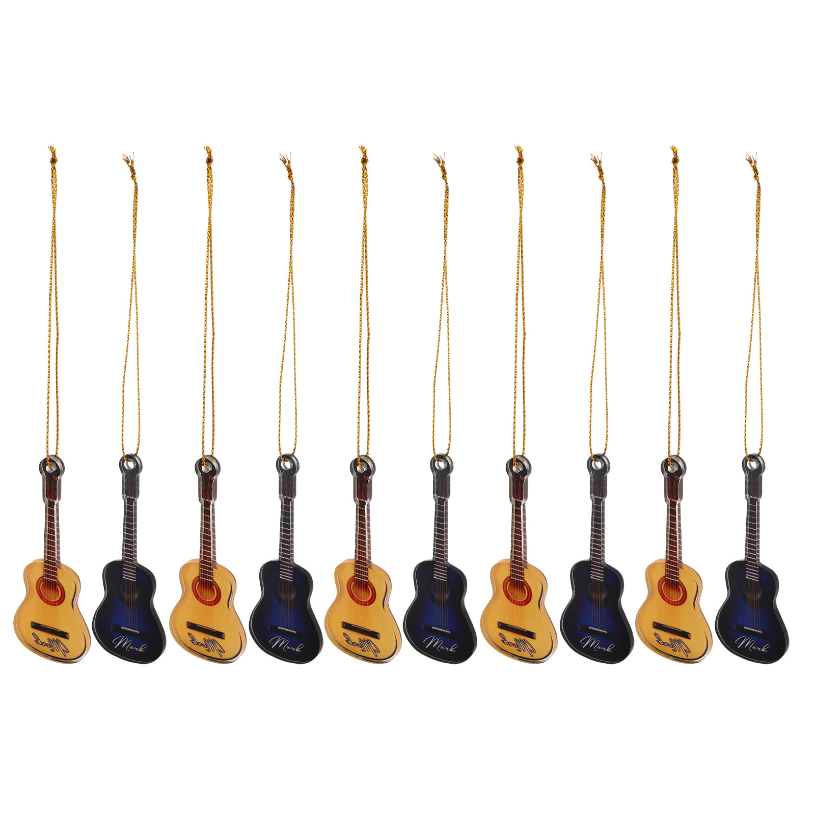10 Piezas de Mini Guitarras Co - Musical Instrument Xmas Ornaments reseña y precio
