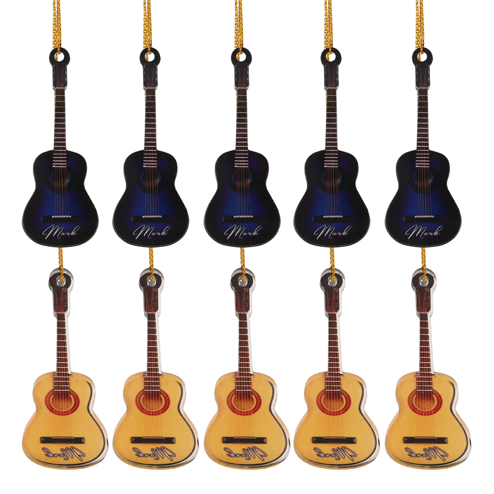 10 Piezas de Mini Guitarras Co - Musical Instrument Xmas Ornaments reseña y precio