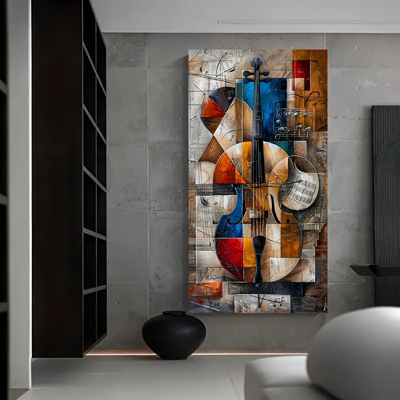 Póster de violonchelo abstract - Musical Instrument Images reseña y precio